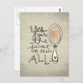 あなたはyes最も公平の ポストカード (正面/裏面)