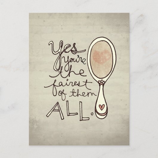 あなたはyes最も公平の ポストカード (正面)