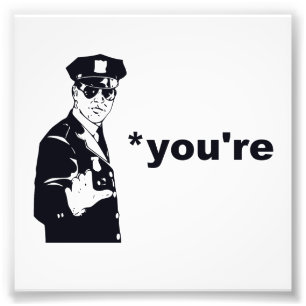 あなたはYour Grammar Police フォトプリント