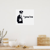 あなたはYour Grammar Police ポスター (キッチン)