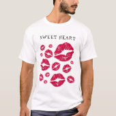 あなたへのたくさんのキス付きベストな快適Tシャツ Tシャツ (正面)