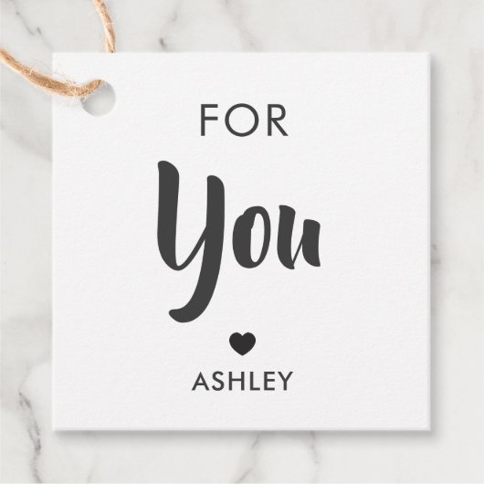 あなたへのギフトタグ　あらゆる場面で使えるタグ　クラフト フェイバータグ (正面)