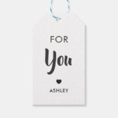 あなたへのギフトタグ、あらゆる行事に使えるタグ、クラフト ギフトタグ (正面)