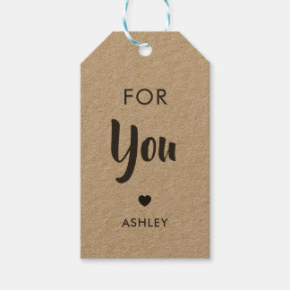 あなたへのギフトタグ、どんな行事にも使えるタグ、クラフト用 ギフトタグ