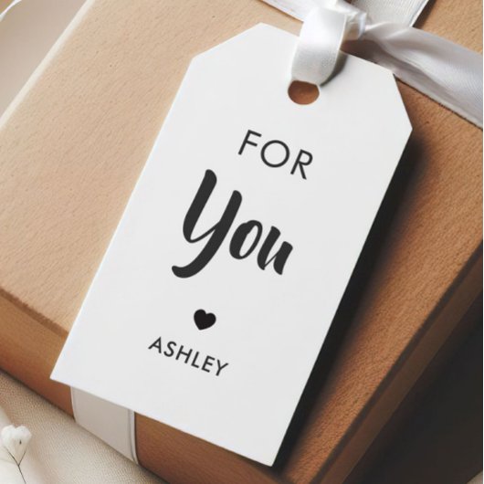 あなたへのギフトタグ（どんな行事にも使える）, クラフト ギフトタグ