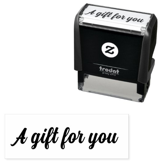 あなたへのギフト おしゃれなカリグラフィー 花模様 フォ セルフインキングスタンプ (インサイチュ)