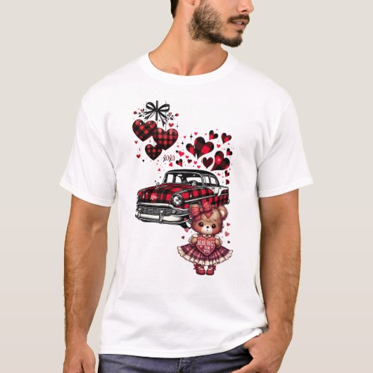 あなたへのクラシックなバレンタインの愛 2 Tシャツ (正面)