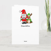 あなたへのクリスマスのプレゼント｜サプライズ塗り絵ページ カード (裏面)