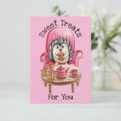 あなたへのスイートトリーツ - クオッカのバレンタインカード サンキューカード (スタンド正面)