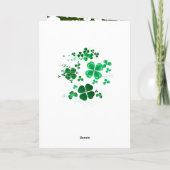 あなたへのセントパトリックデーの祝福 カード (裏面)