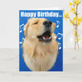 あなたへのハッピーバースデーの歌! カード (黄色い花)