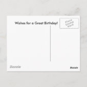 あなたへのハッピーバースデー、 ポストカード (裏面)