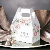 あなたへのピンクの水彩花のギフト フェイバーボックス