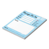 あなたへのメッセージ 電話呼び出し 青 オフィスパッド ノートパッド (回転)