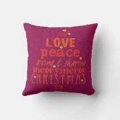 あなたへのメリークリスマス装飾用クッション クッション (裏面)