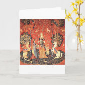 あなたへの中世の考え方の挨拶ギフト ブランケットグリーティング カード (黄色い花)