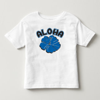 あなたへの大きい青アロハ トドラーTシャツ