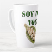 あなたへの大豆:ビーガンの恋愛物語 カフェラテマグ (左アングル)