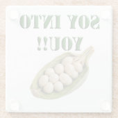 あなたへの大豆：ビーガンの恋愛物語 ガラスコースター (裏面)