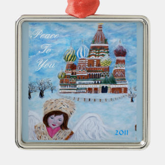 あなたへの平和天使のオーナメント メタルオーナメント