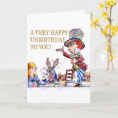 あなたへの幸せなUnbirthday カード (黄色い花)