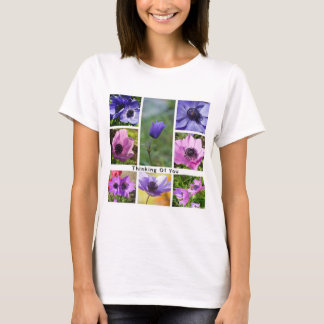 あなたへの想い アネモネの写真コラージュ Tシャツ