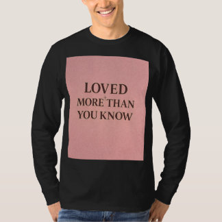 あなたへの愛は計り知れない信仰デザイン Tシャツ