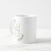 あなたへの愛を伝える20の思い出ギフト コーヒーマグカップ (正面左)