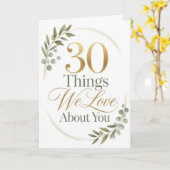 あなたへの愛を伝える30の思い出のギフト カード (黄色い花)