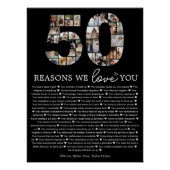 あなたへの愛を伝える50の理由 メモリアルギフト ポスター (正面)