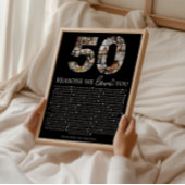 あなたへの愛を伝える50の理由 思い出のギフト ポスター