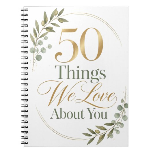あなたへの愛を込めて 50の想い ノートブック (正面)