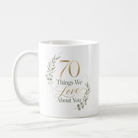 あなたへの愛を70の言葉で表現 コーヒーマグカップ (左)