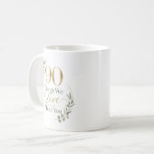 あなたへの愛を90個集めました コーヒーマグカップ (正面左)