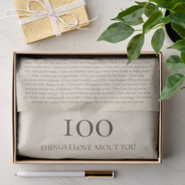 あなたへの愛100の思い出 オーダーメイドギフト 薄葉紙