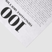 あなたへの愛100の理由 オーダーメイドギフト  薄葉紙 (詳細)