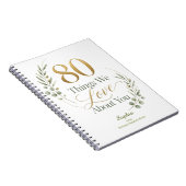 あなたへの愛80の思い出 ノートブック (右側)