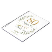 あなたへの愛80の思い出 ノートブック (左側)