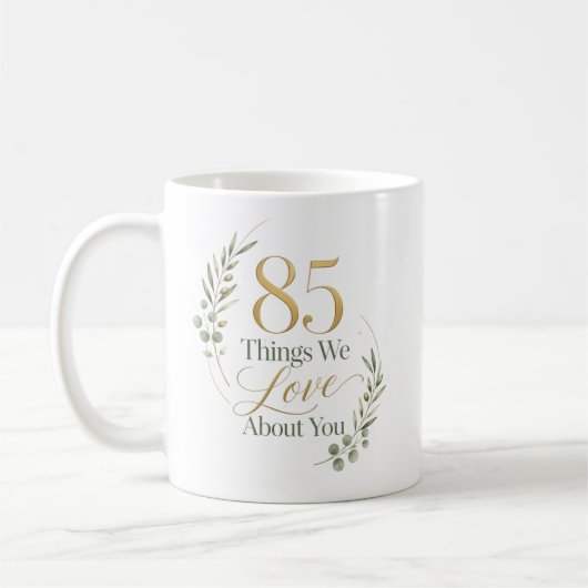 あなたへの愛85の理由 コーヒーマグカップ (左)