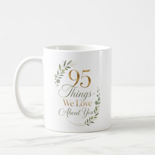 あなたへの愛95の理由 コーヒーマグカップ (左)