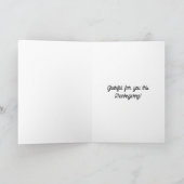 あなたへの感謝とパイの感謝 カード (内部)