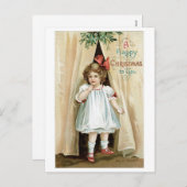 あなたへの楽しいクリスマス-エレンClapsaddle シーズンポストカード (正面/裏面)