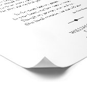 あなたへの私の贈り物 訃報 詩 ポスター (角)