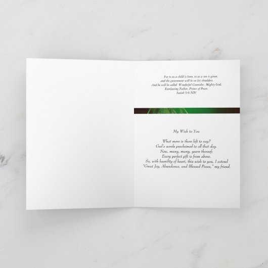 "あなたへの私の願い"木の願いカード シーズンカード (内部)