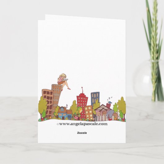 "あなたへの誕生日のトースト" カード (裏面)