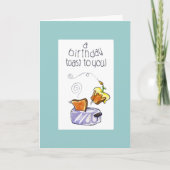 "あなたへの誕生日のトースト" カード (正面)