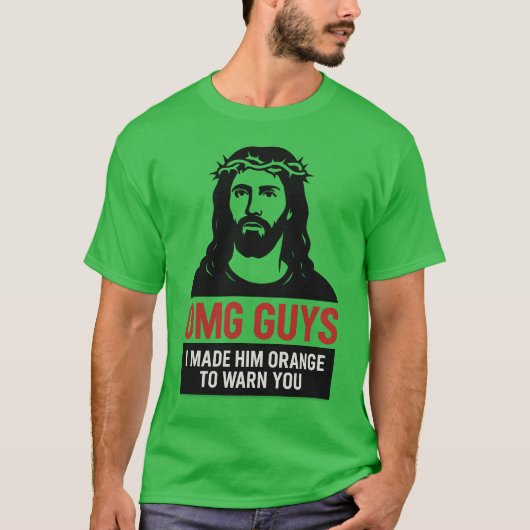 あなたへの警告としてオレンジ色にしてみました Tシャツ (正面)