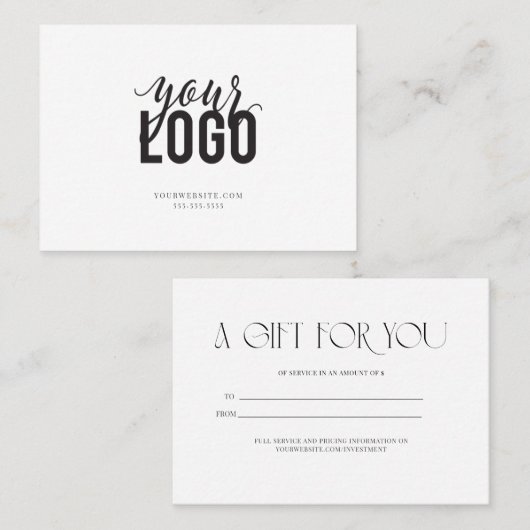 あなたへの贈り物 名刺 (正面/裏面)