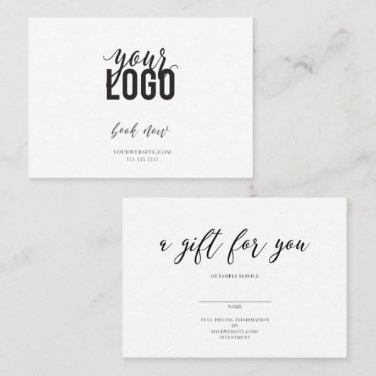 あなたへの贈り物 名刺 (正面/裏面)