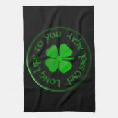 あなたへの長い生命アイルランドのことわざ キッチンタオル (縦)